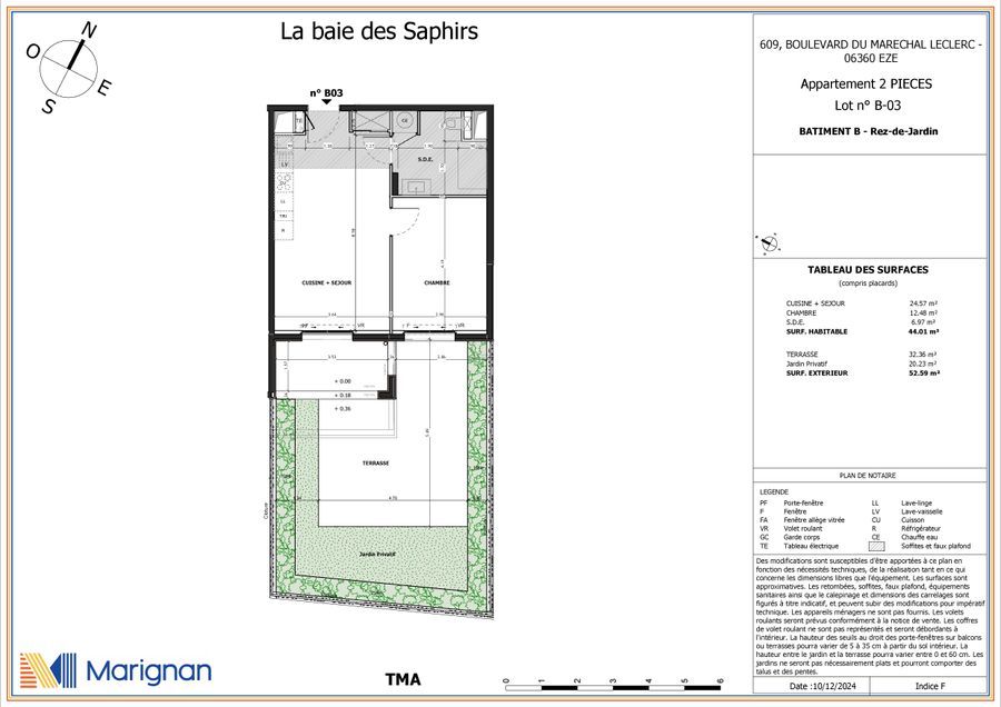 Appartement T2 neuf avec jardin privatif à Eze - Photo 2